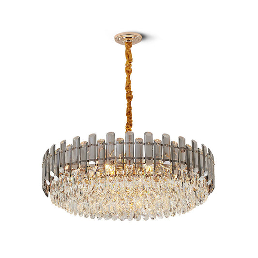 Modern Crystal Tier Chandelier