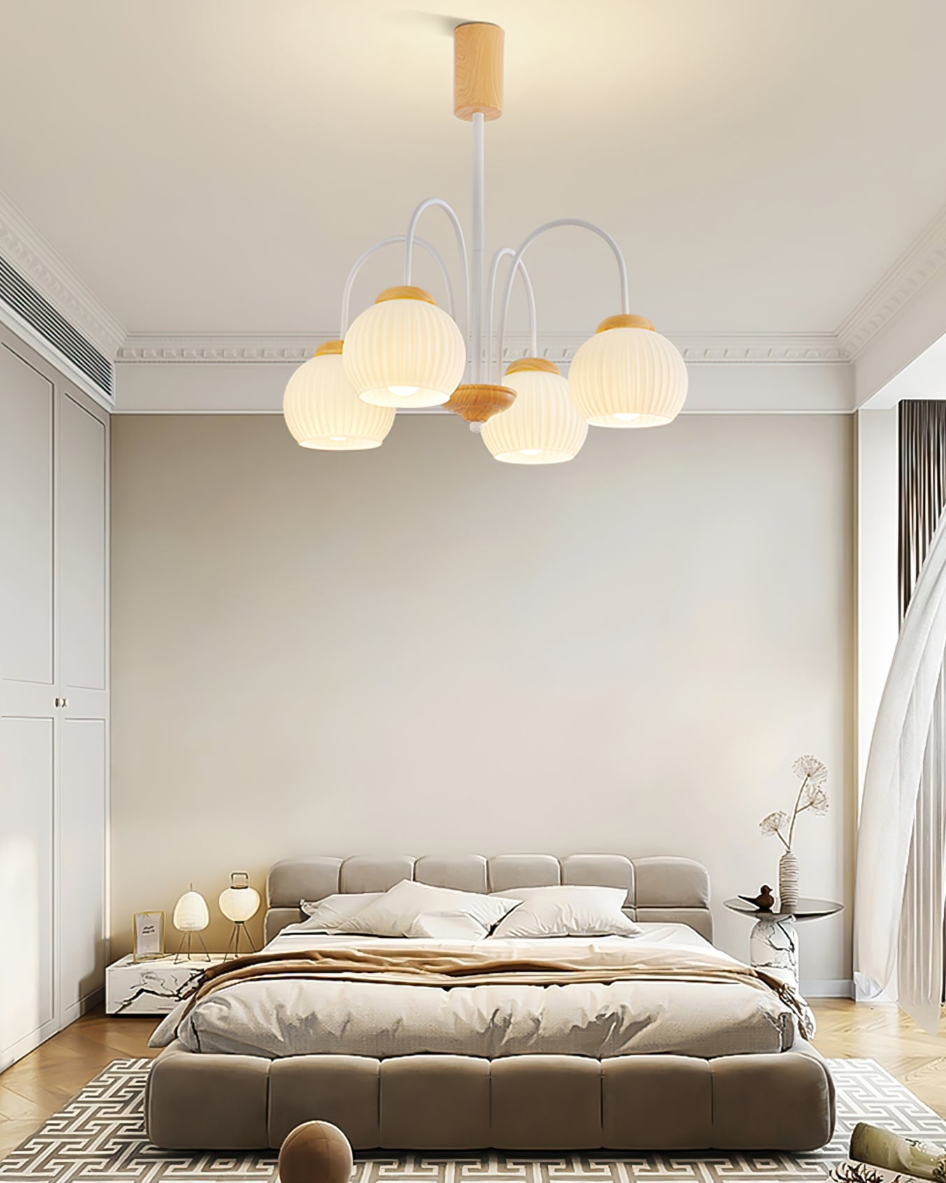 Molecural Wood Chandelier