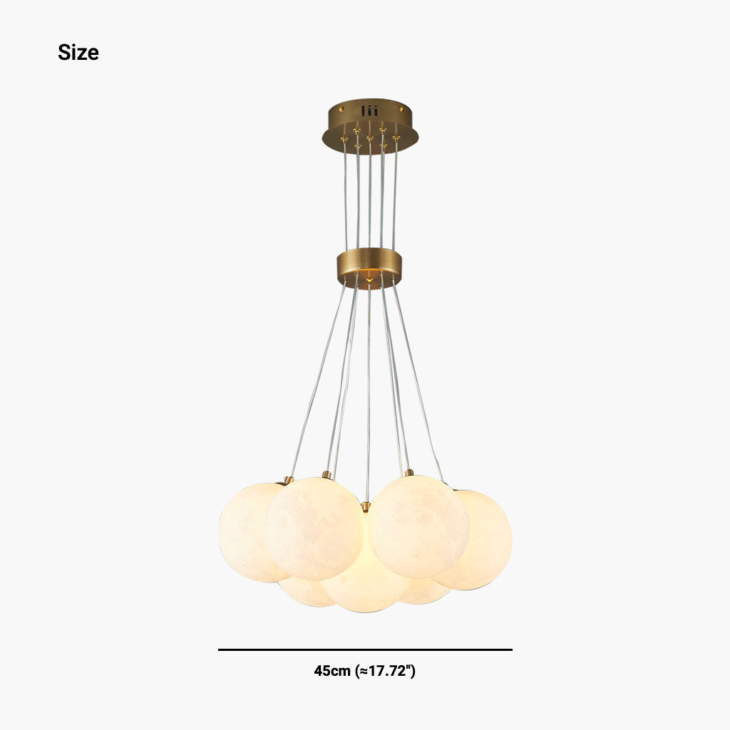 Bubble Chandelier Lighting Modern Fantasy 3D Printed Balloon Globe Moon