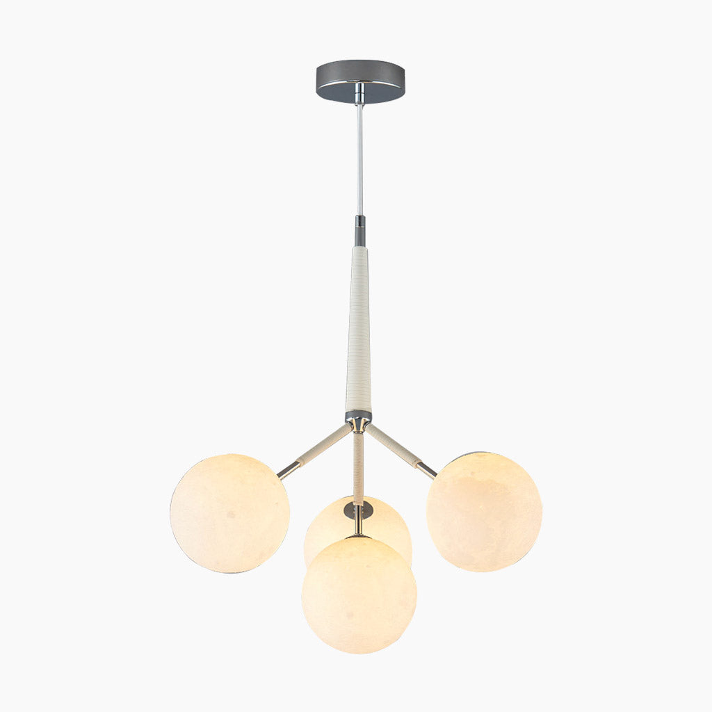 Chandelier Ceiling Light Fixture Bubble Nordic 3D Printed Moon