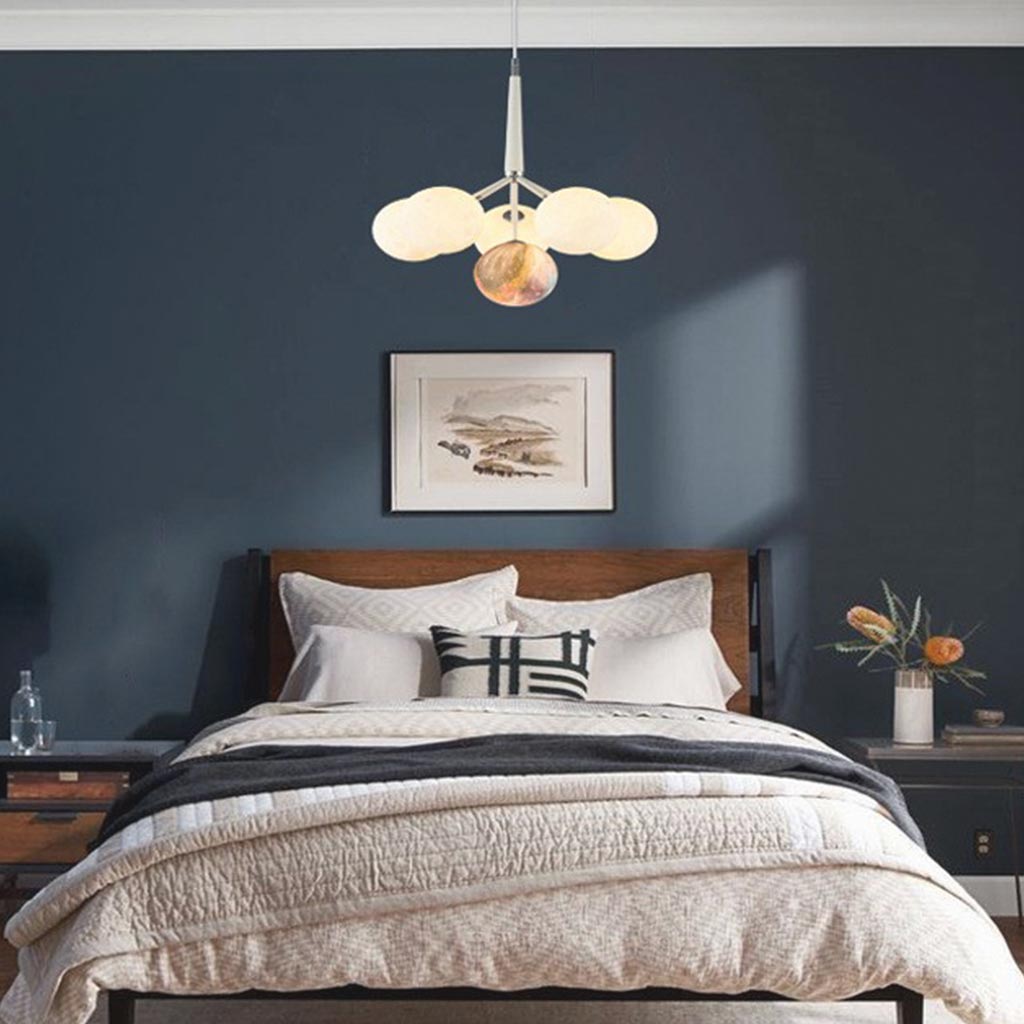 Chandelier Ceiling Light Fixture Bubble Nordic 3D Printed Moon