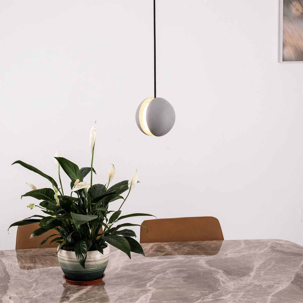 Moon Cement Pendant Lamp