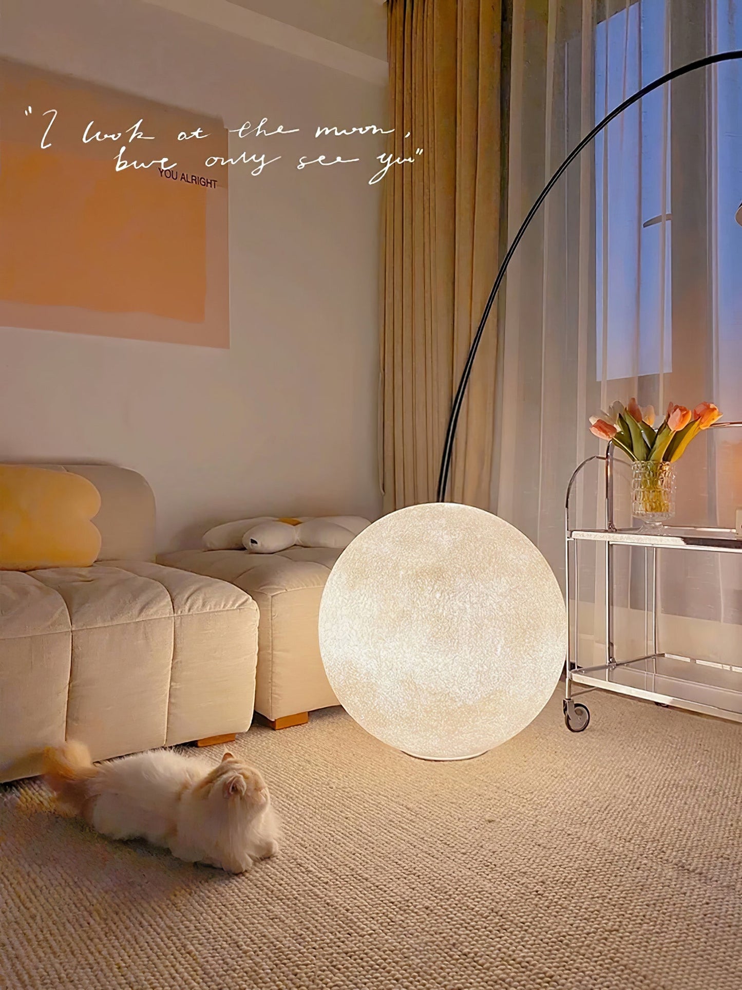 Moon Table Lamp Elegant Nightlight