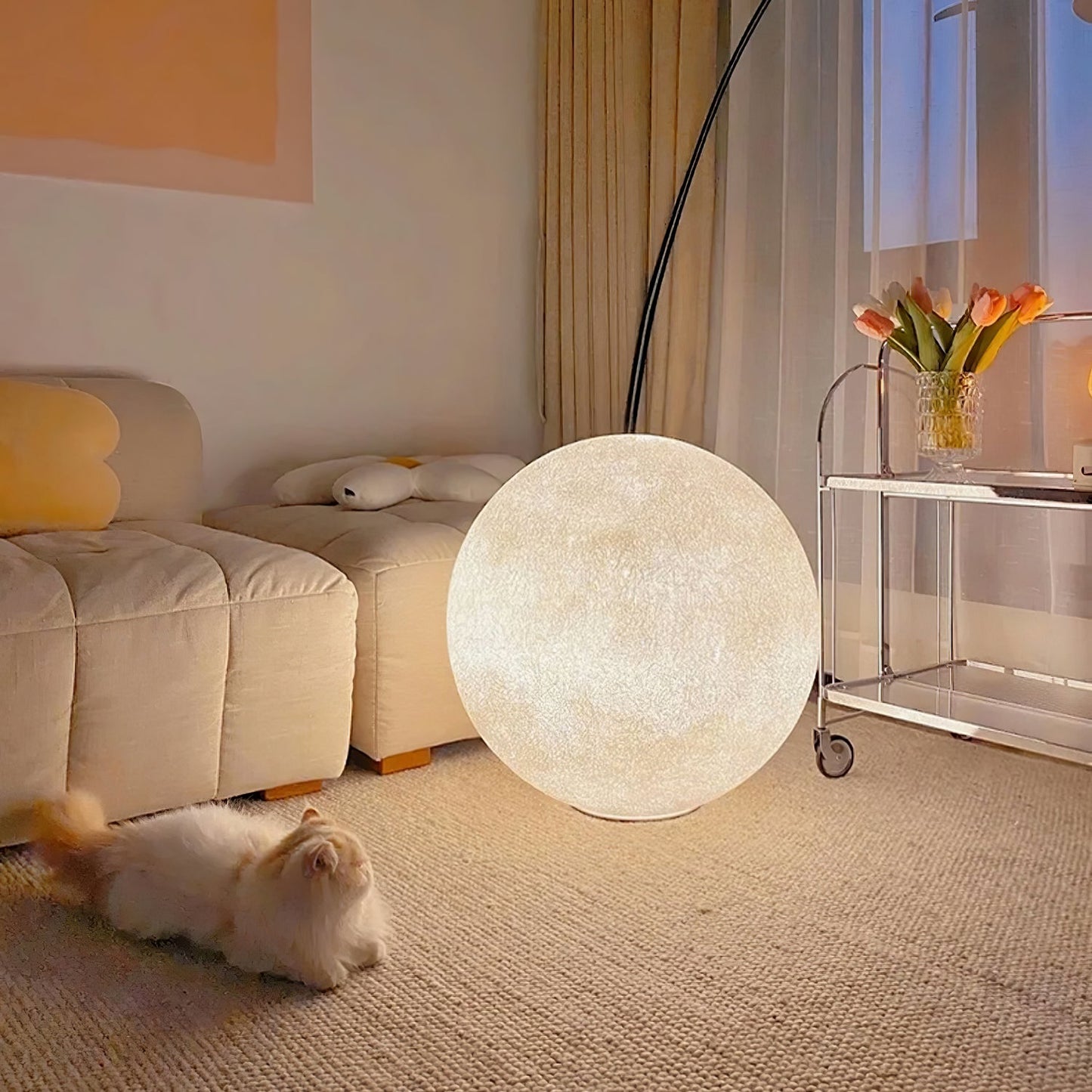 Moon Table Lamp Elegant Nightlight