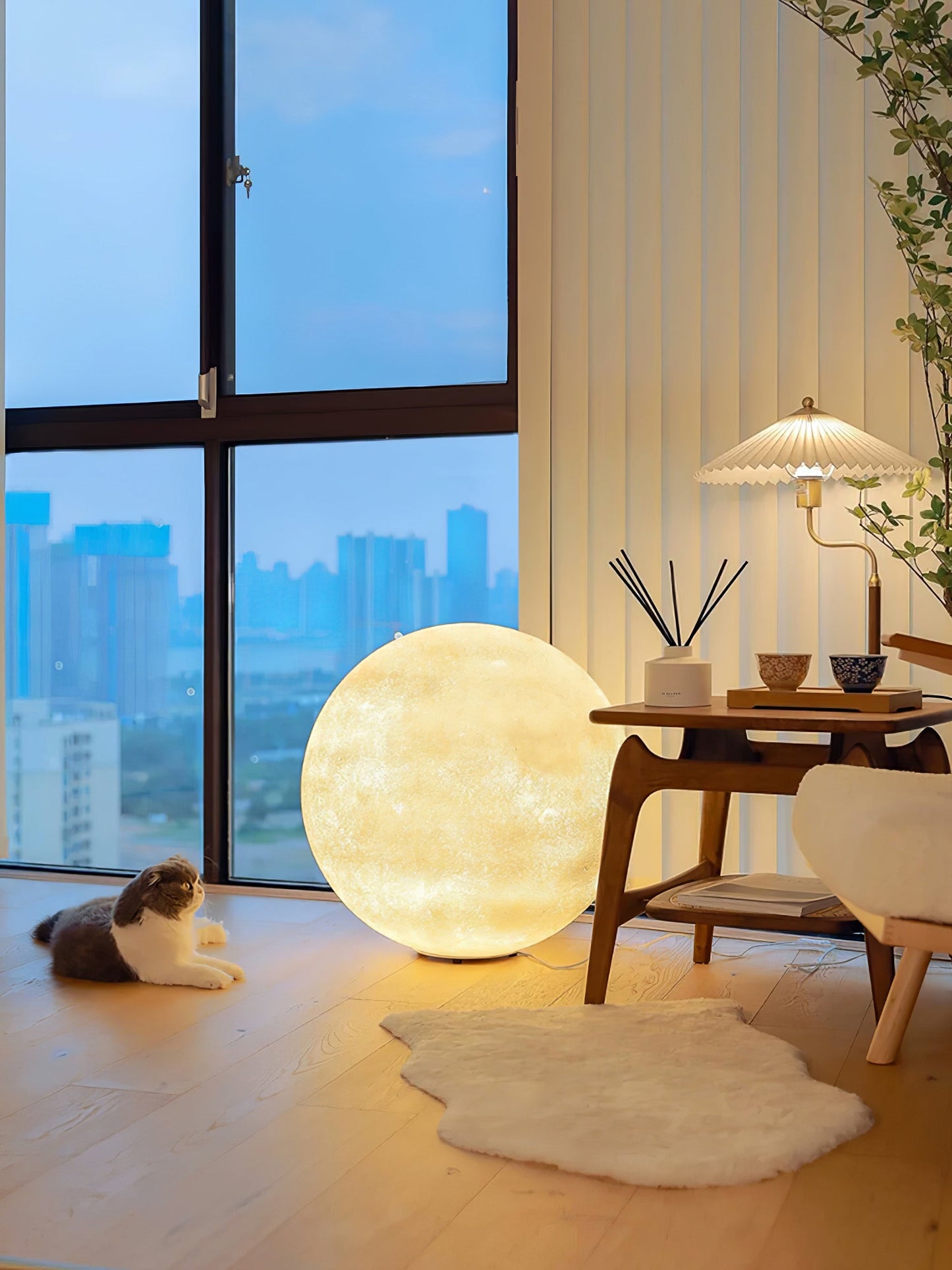 Moon Table Lamp Elegant Nightlight