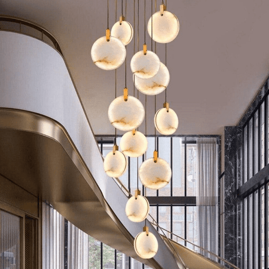 Moon'S Marble Staircase Chandelier