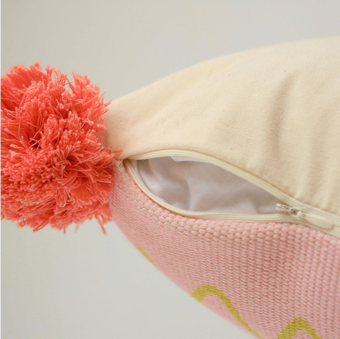 Morocan Geometry Embroidery Cushion - Nordic Side - 