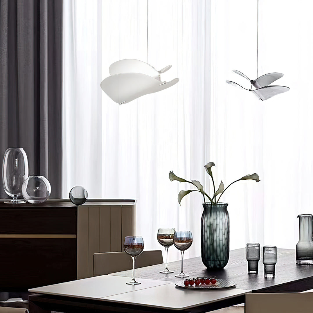 Moth Pendant Lamp Illumination Fixture