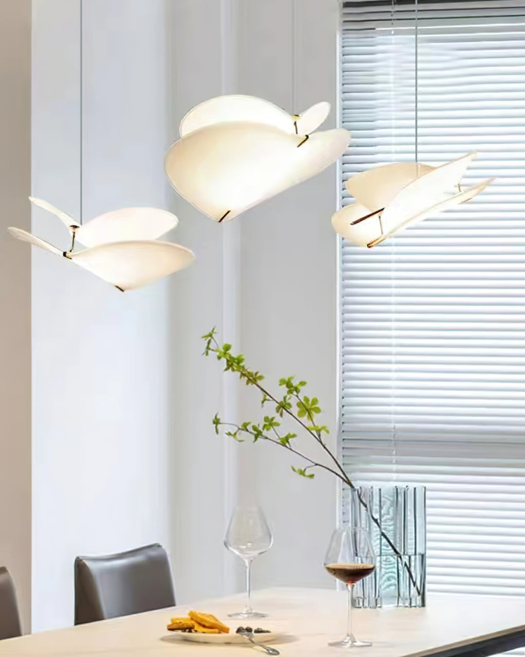 Moth Pendant Lamp Illumination Fixture