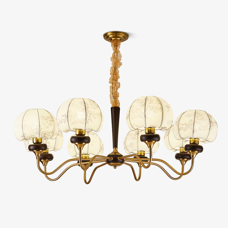 Mushroom Fabric Chandelier Light