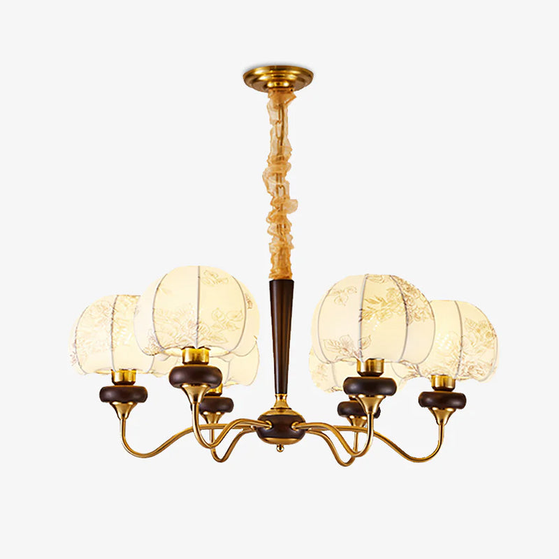 Mushroom Fabric Chandelier Light