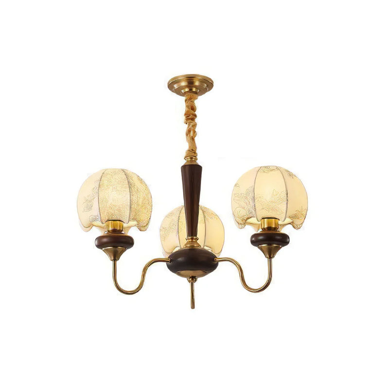 Mushroom Fabric Chandelier Light