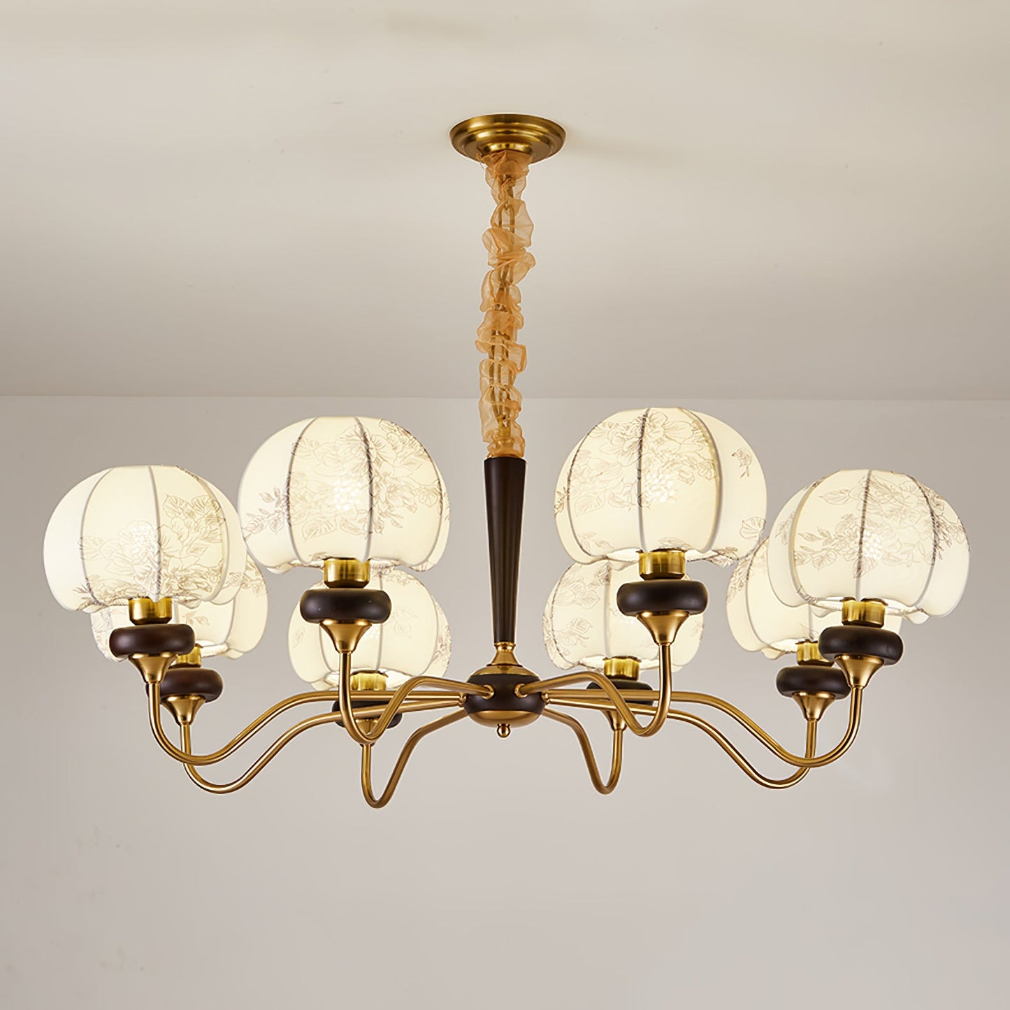 Mushroom Fabric Chandelier Light