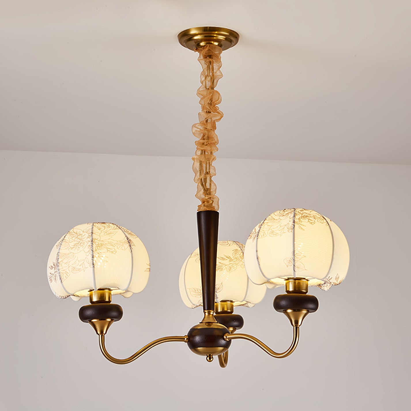 Mushroom Fabric Chandelier Light