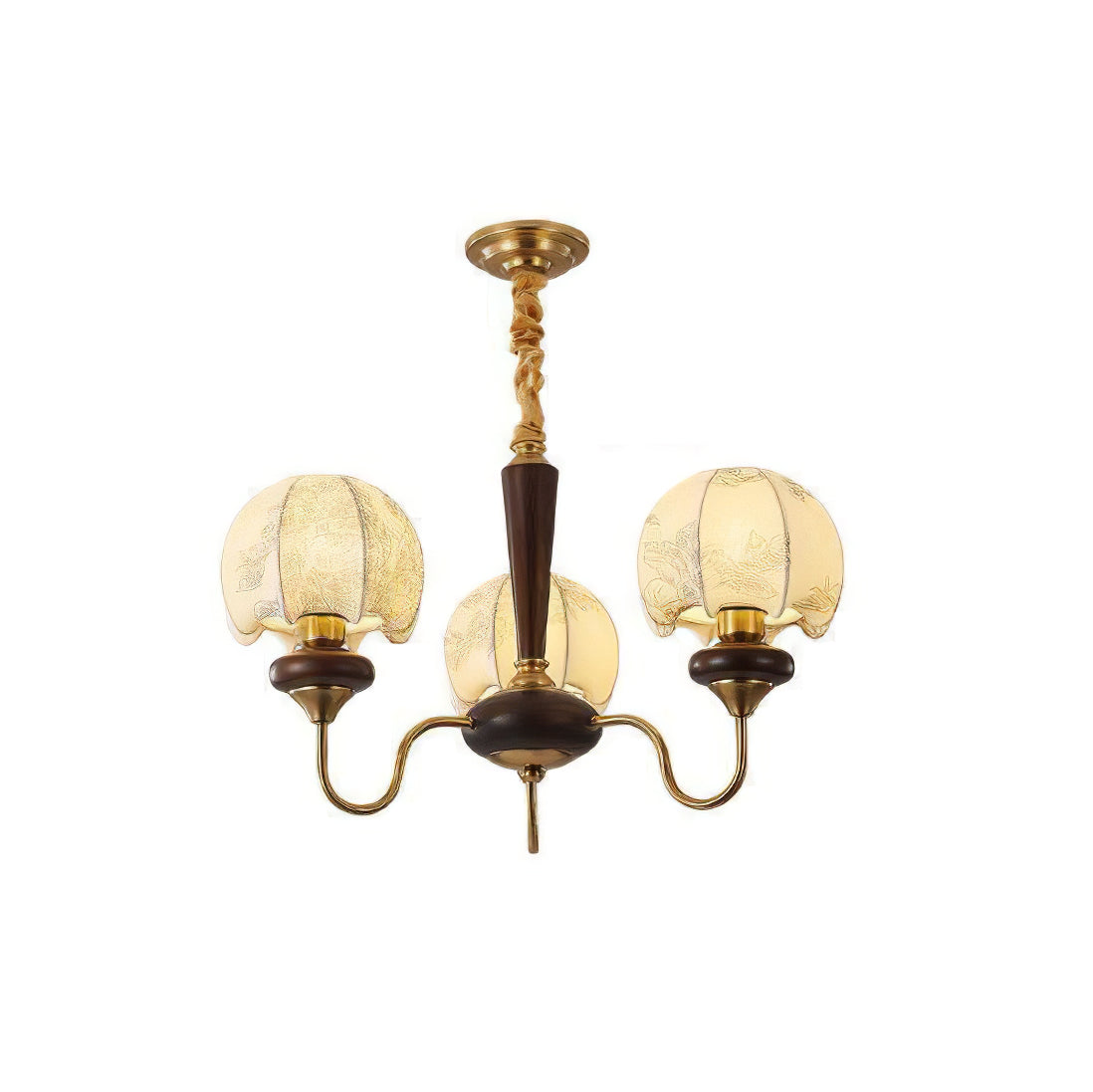 Mushroom Fabric Chandelier Light