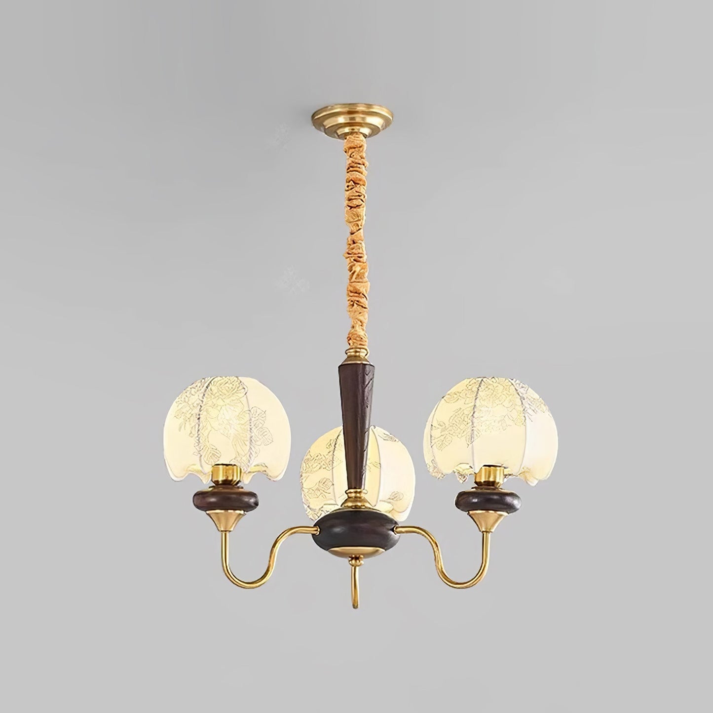 Mushroom Fabric Chandelier Light