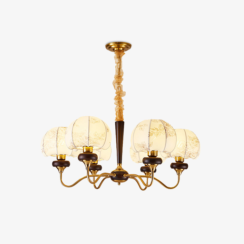 Mushroom Fabric Chandelier Light