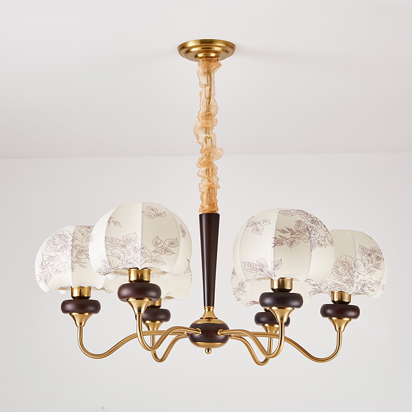 Mushroom Fabric Chandelier Light