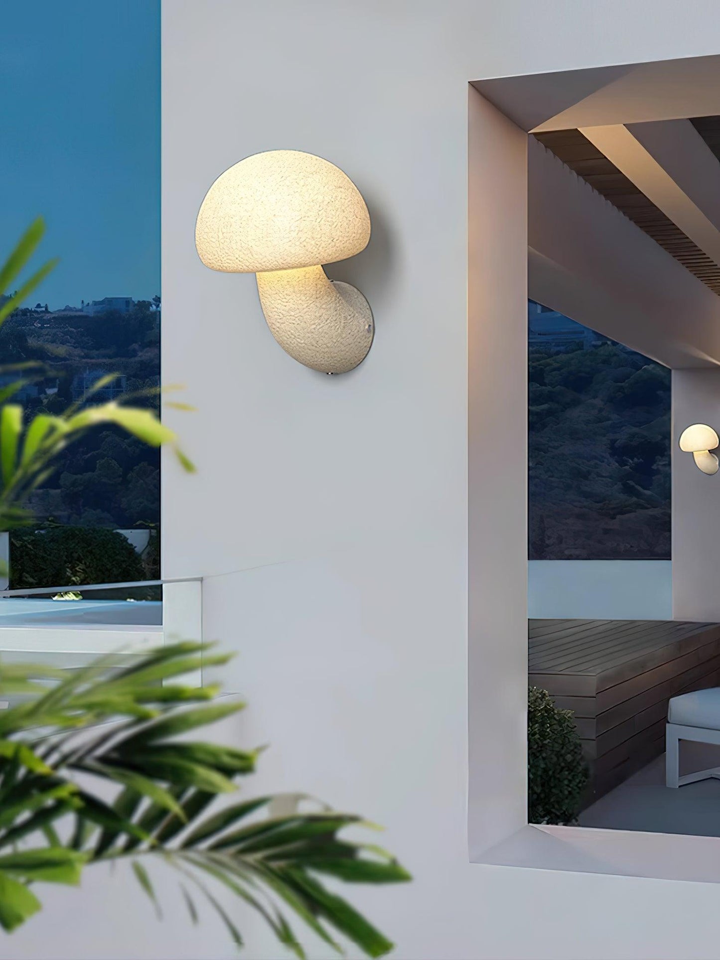 Mushroom Resin Plug-In Lamp