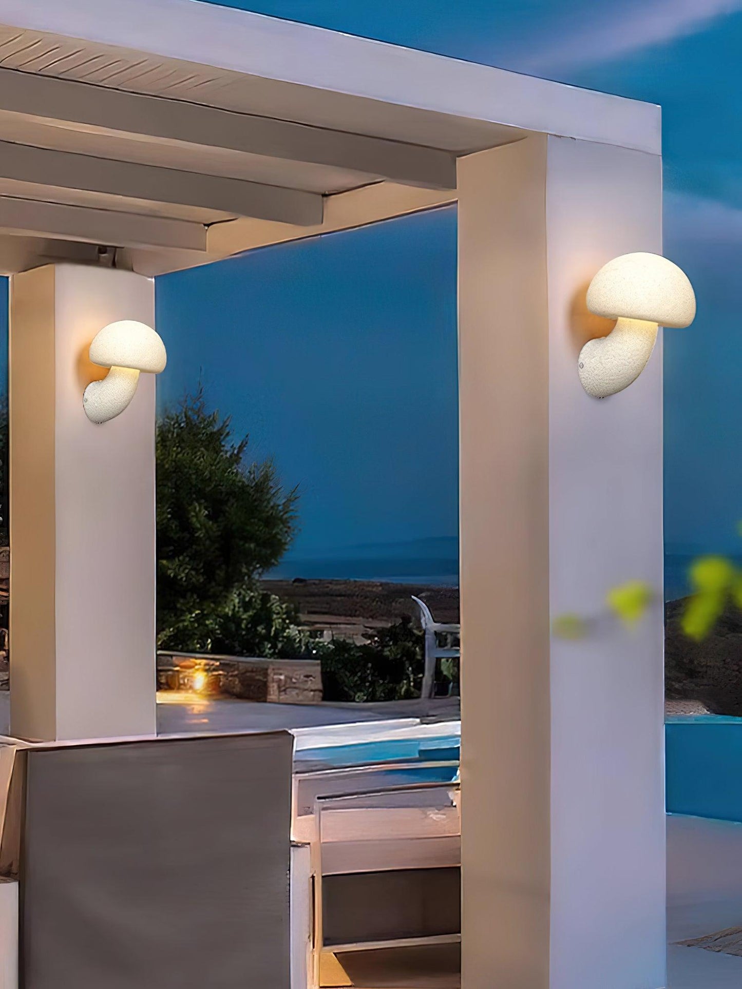 Mushroom Resin Plug-In Lamp