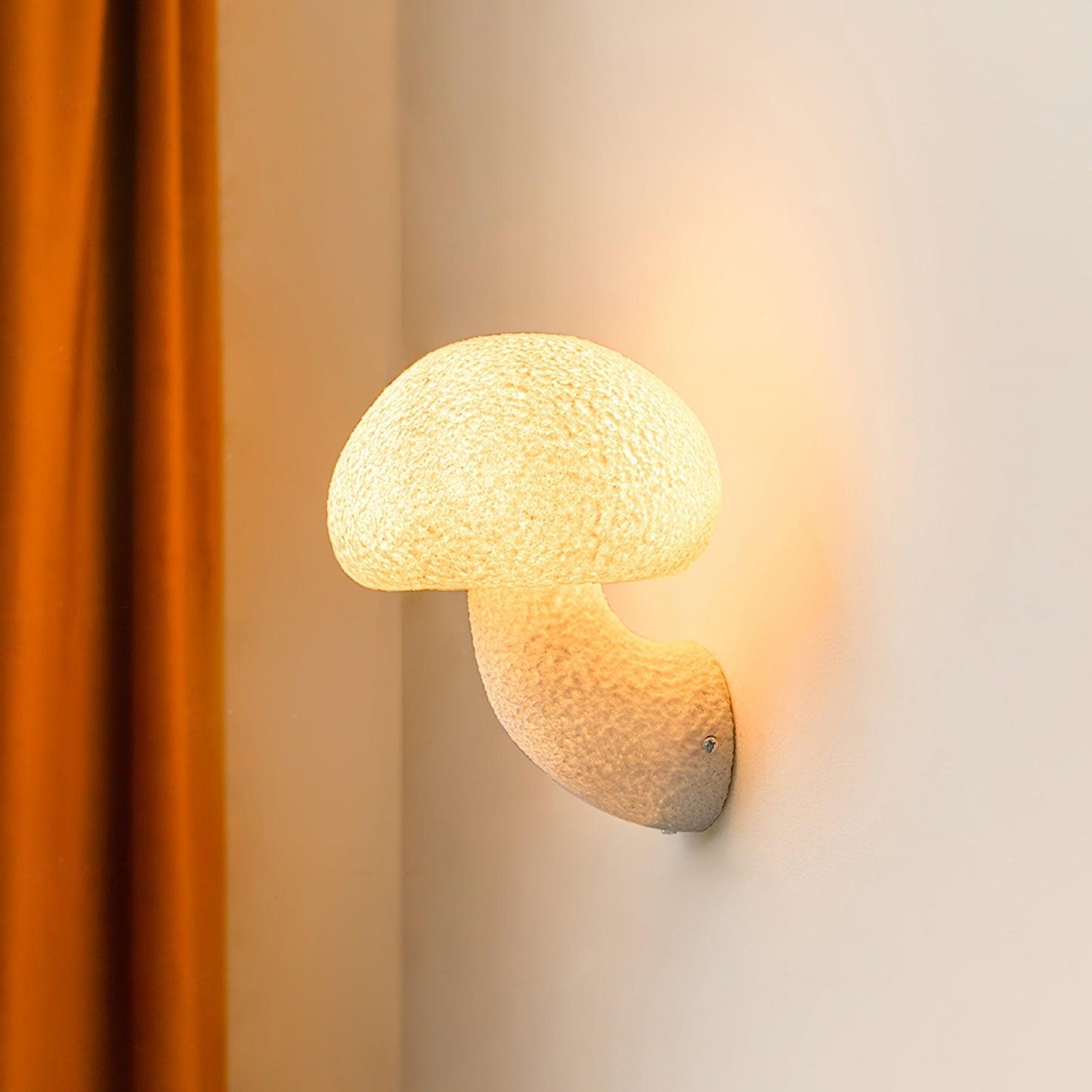 Mushroom Resin Plug-In Lamp