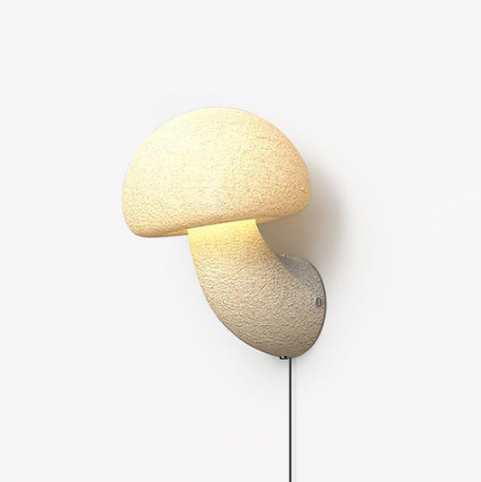 Mushroom Resin Plug-In Lamp