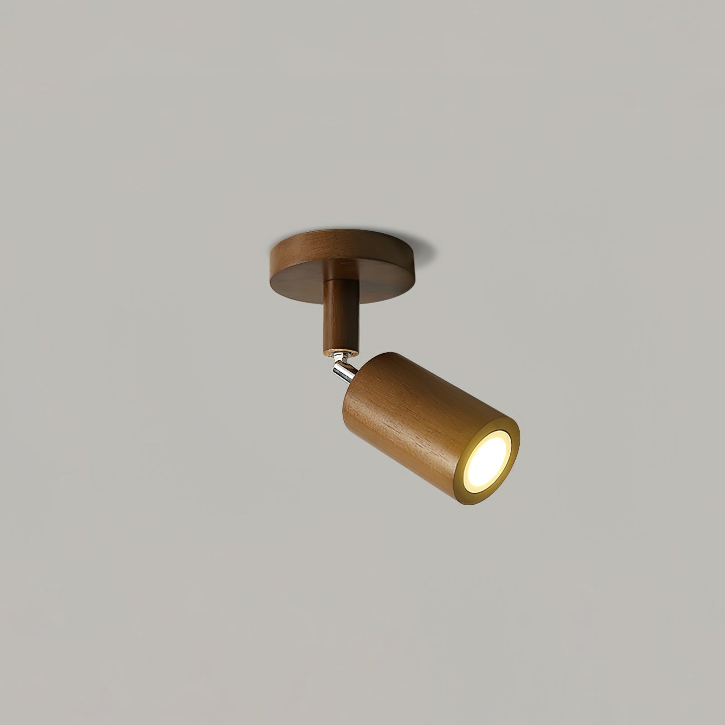 Natural Wood Beam Spotlight Fixture