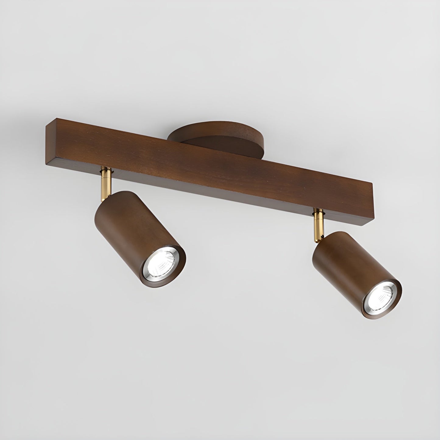 Natural Wood Beam Spotlight Fixture