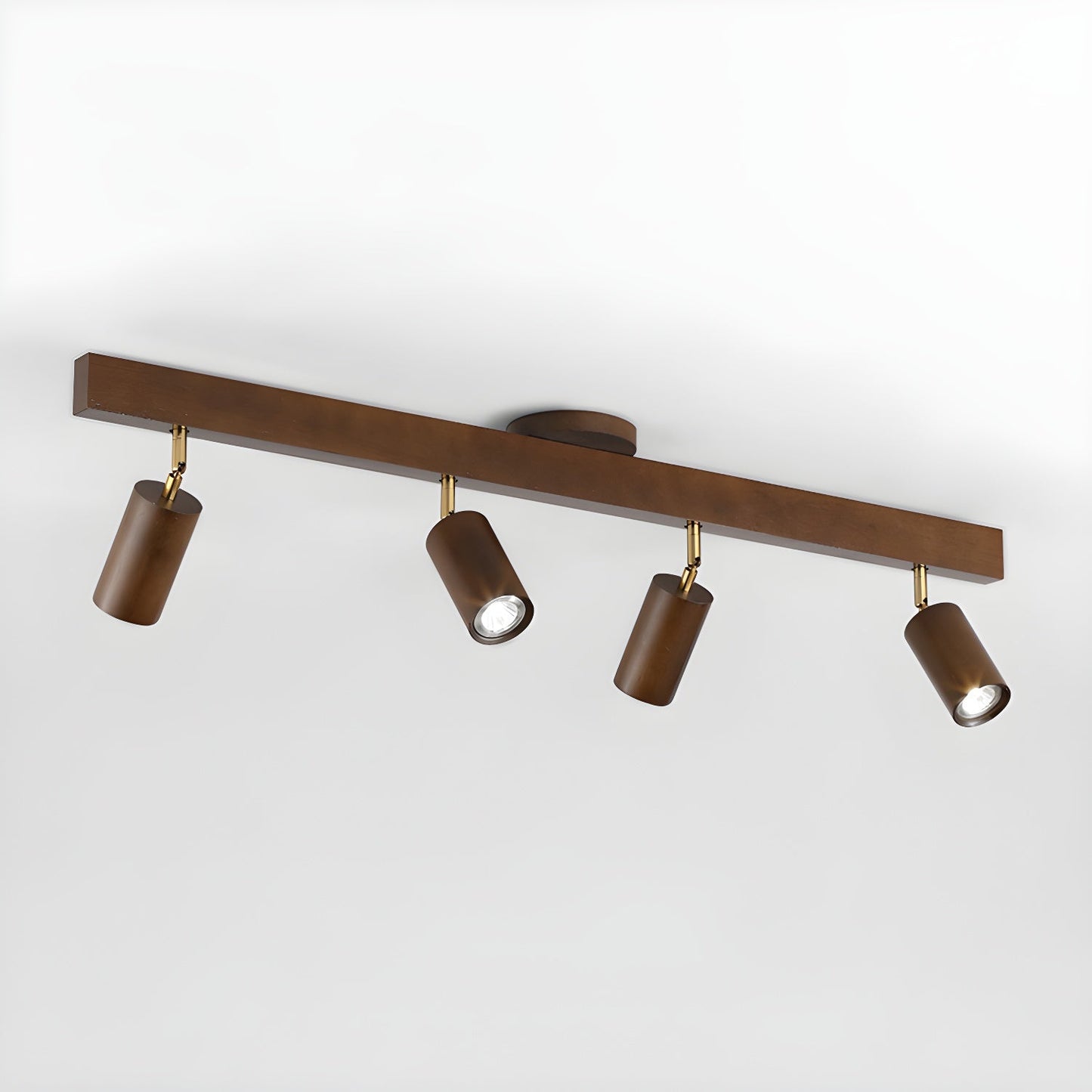 Natural Wood Beam Spotlight Fixture