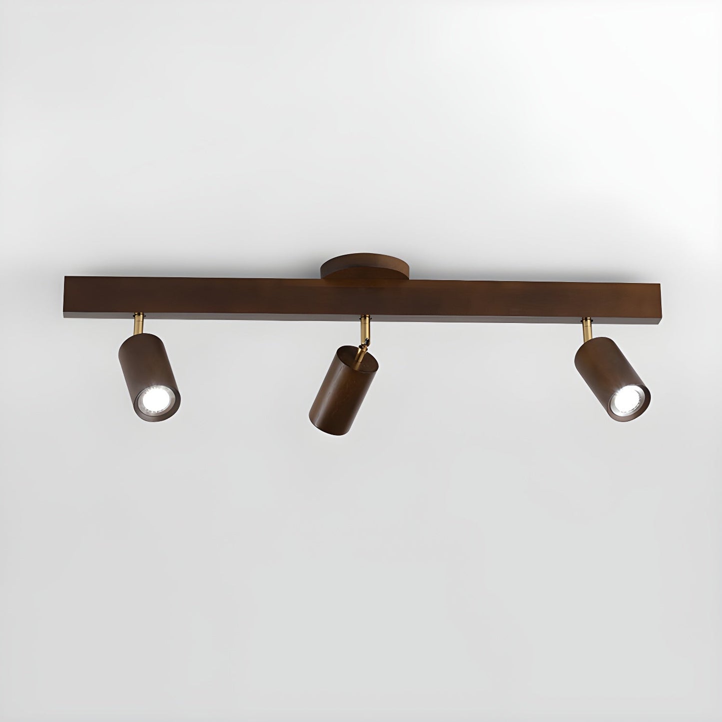 Natural Wood Beam Spotlight Fixture