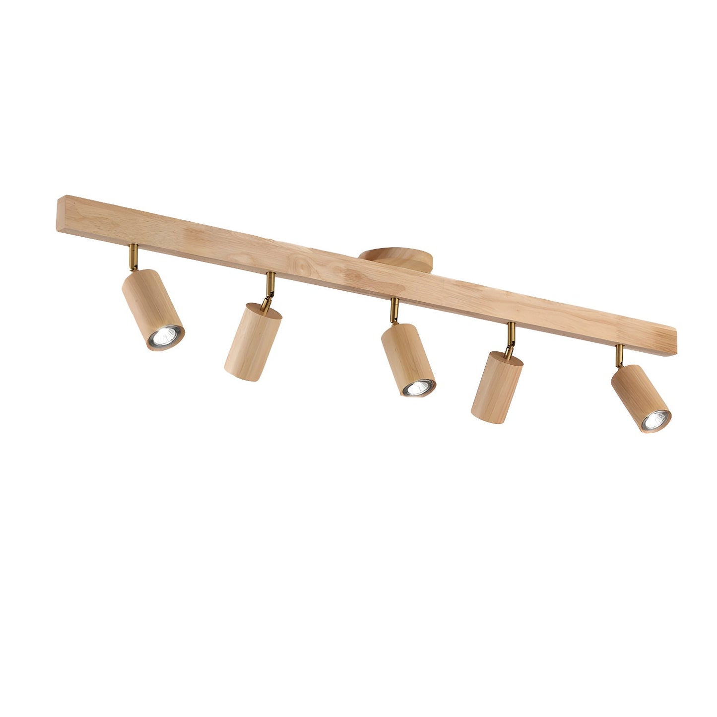 Natural Wood Beam Spotlight Fixture