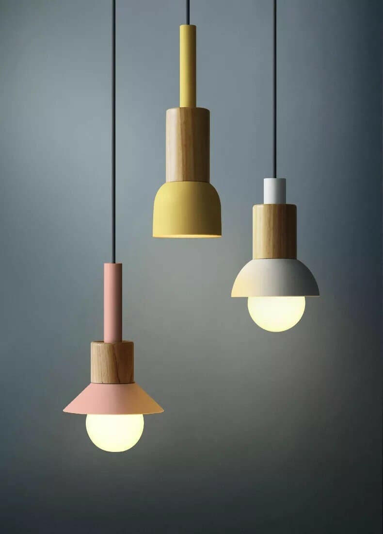 Neato - Metal & Wood Pendant Lamp