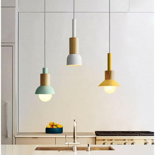 Neato - Metal & Wood Pendant Lamp