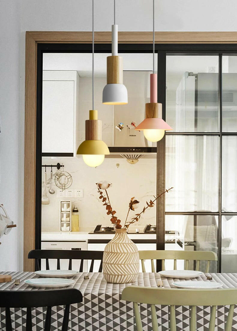 Neato - Metal & Wood Pendant Lamp