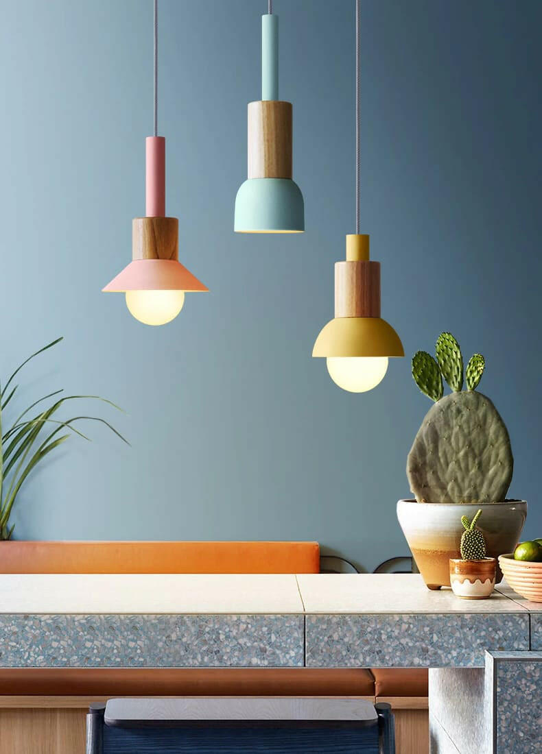 Neato - Metal & Wood Pendant Lamp