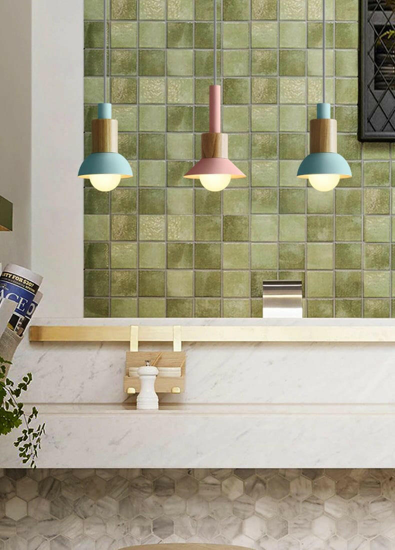 Neato - Metal & Wood Pendant Lamp