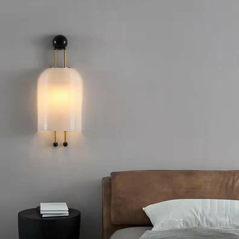 Nekka Sleek White Glass Lamp