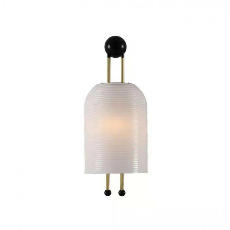 Nekka Sleek White Glass Lamp