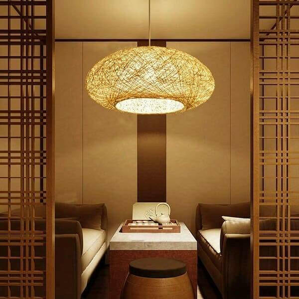 Nest Round Rattan Pendant Light