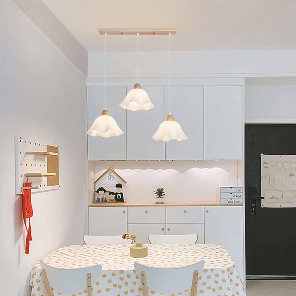 Pendant Light Nordic Wood Floral Fixture