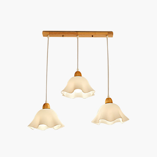 Pendant Light Nordic Wood Floral Fixture