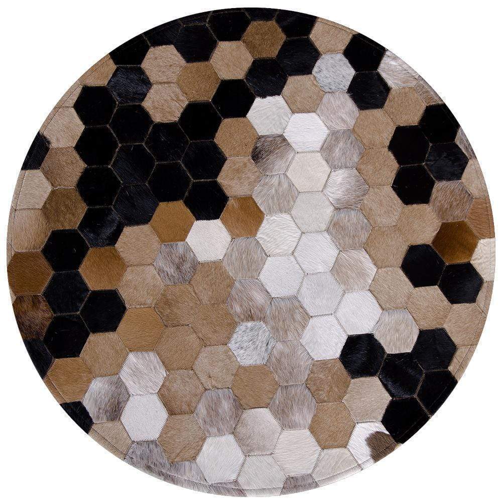 Dark Magic Euclid Cowhide Rug - Nordic Side - rugs, Rugs & Carpets