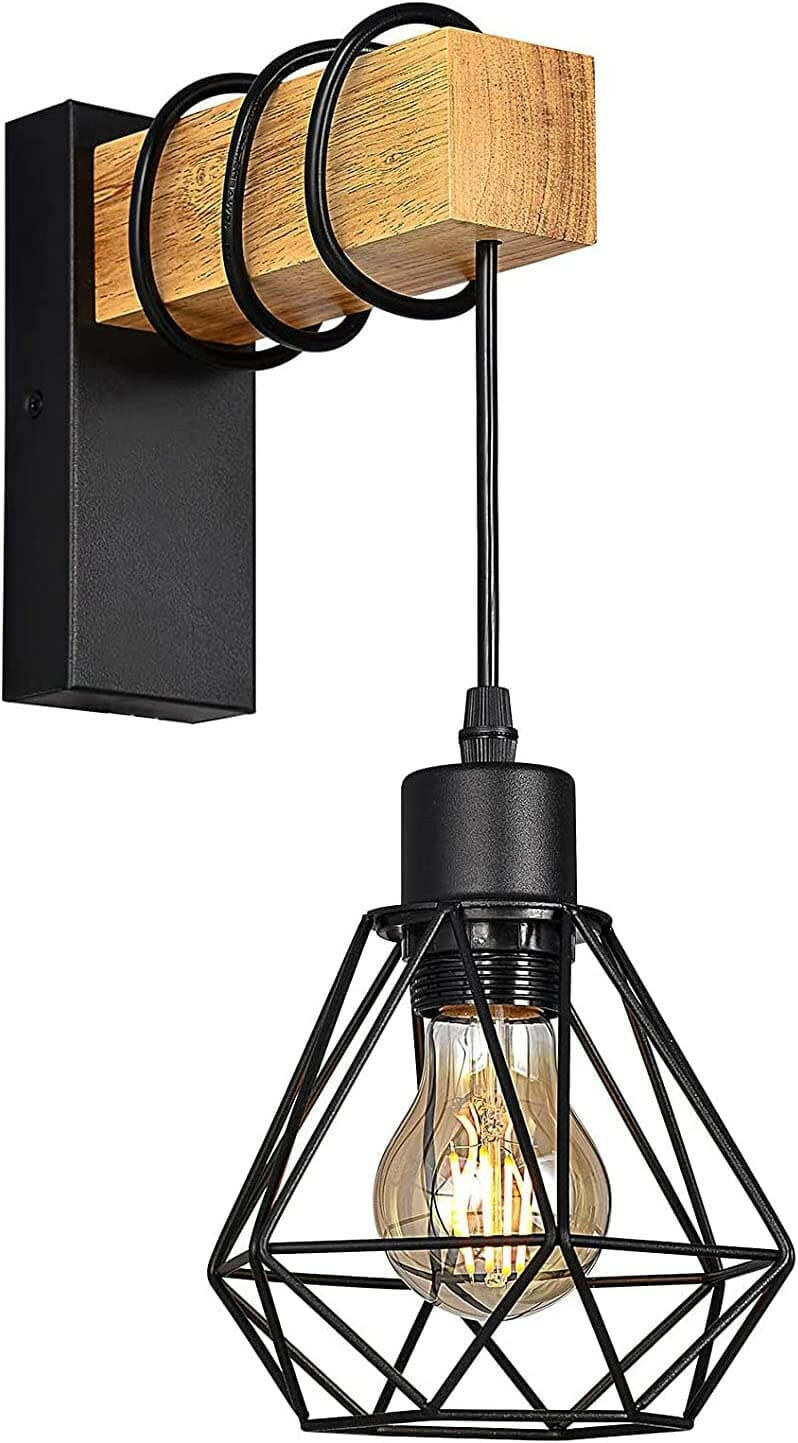 Odetta Industrial Minimalist Wall Lamp