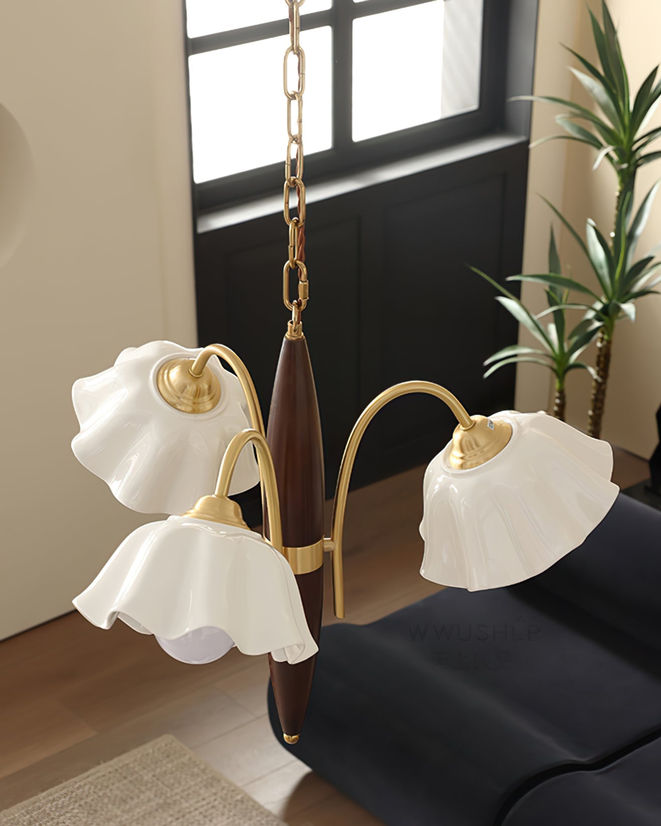 Olina Flower Ceramics Chandelier
