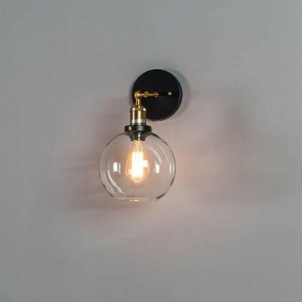 Olivia Retro Round Glass Light
