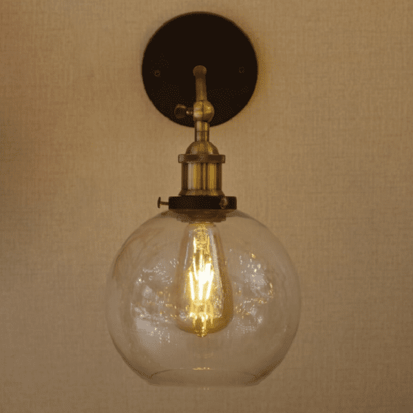 Olivia Retro Round Glass Light