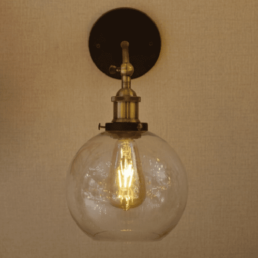 Olivia Retro Round Glass Light