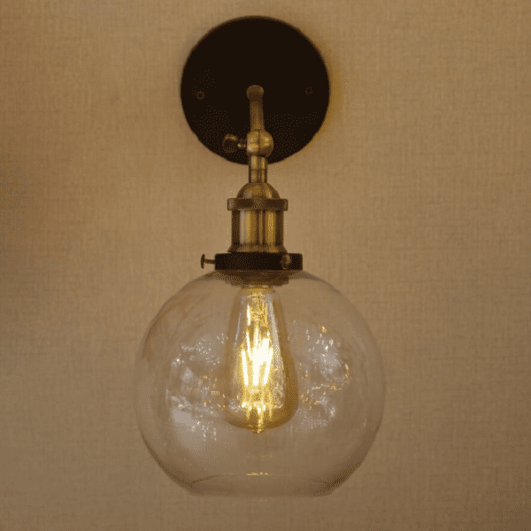 Olivia Retro Round Glass Light