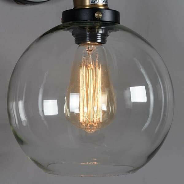 Olivia Retro Round Glass Light