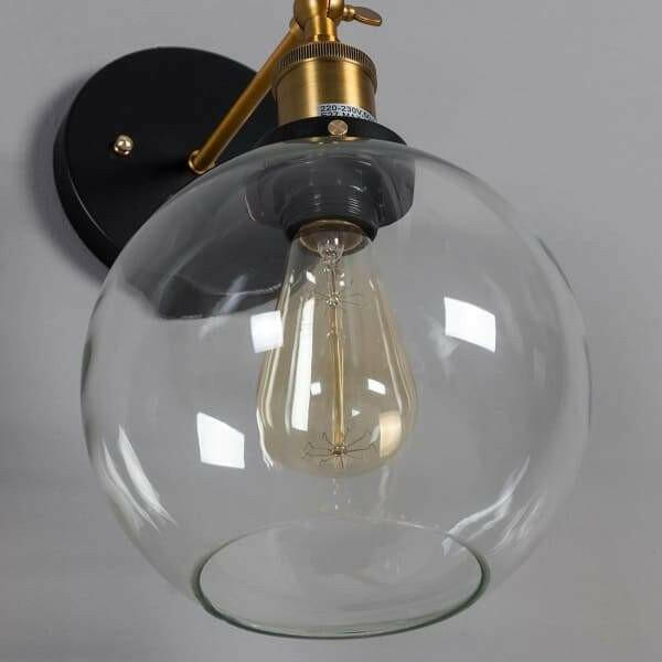 Olivia Retro Round Glass Light
